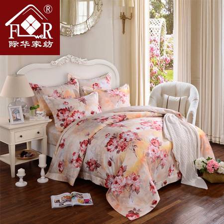 時尚花語，舒適相伴——際華家紡純棉斜紋活性印花四件套評測